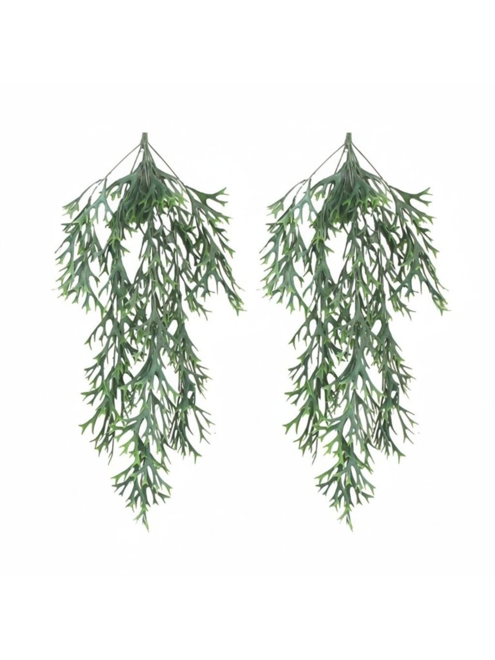 Artificial Hanging Fern Long Faux Staghorn Fern Cascading Greenery Boho Hanging